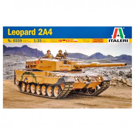 Maquete de tanque Leopard 2A4 Italeri 1/35