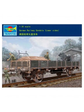 Maquete de gôndola ferroviária alemã 1/35 da Trumpeter