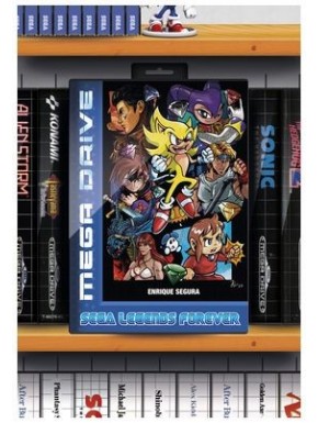 Livre SEGA Legends Forever avec personnages emblématiques