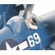 Maquette Tamiya Corsair F4U-1D et Moto-Tug 1/48