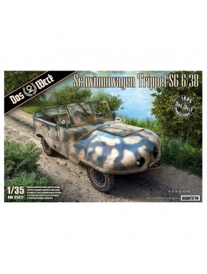 Modelo em escala Schwimmwagen Trippel SG 6/38 da Das Werk