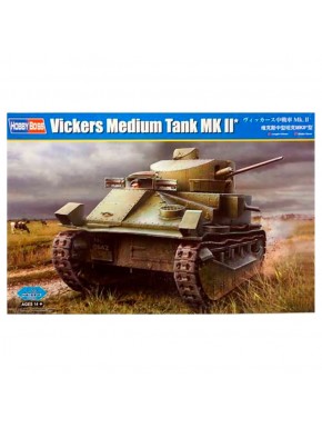 Modelo de tanque Vickers Medium Mk II a escala 1/35 de HobbyBoss