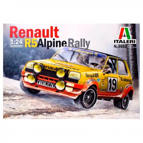 Maquete Renault 5 Alpine Rally escala 1/24 Italeri