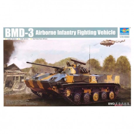 Maquete do veículo de combate BMD-3 escala 1/35 Trumpeter