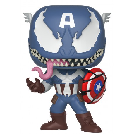 Funko Pop! Venom Capitán América Marvel