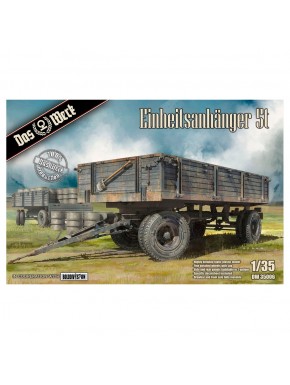 Modelo de reboque militar Einheitsanhänger 5t escala 1/35