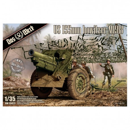 Modelo estático US 155mm Howitzer M1918 escala 1/35