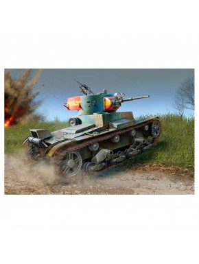 Modelo a escala de tanque soviético T-26
