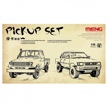 Caixa do conjunto de pickups Meng 1/35