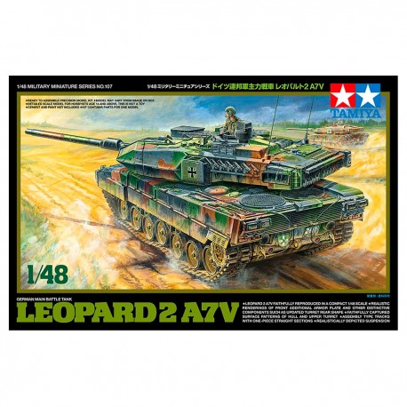 Maqueta Tamiya 1/48 del tanque Leopard 2 A7V