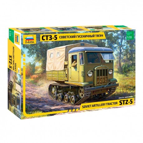 Modelo a escala 1/35 del tractor soviético STZ-5 Zvezda