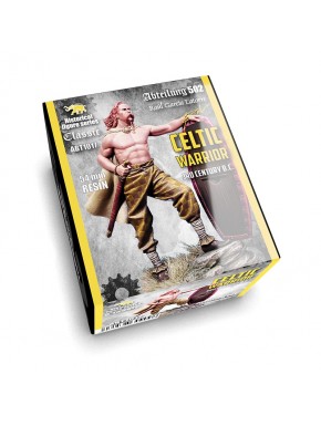 Figura de resina de guerrero celta de 54mm