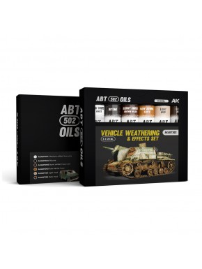 Set de peinture à l'huile ABT502 Oils pour vieillissement de véhicules