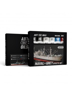Set d'effets Naval et Grey par ABT502 avec six couleurs à l'huile