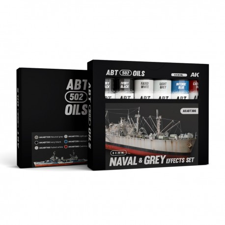 Set d'effets Naval et Grey par ABT502 avec six couleurs à l'huile