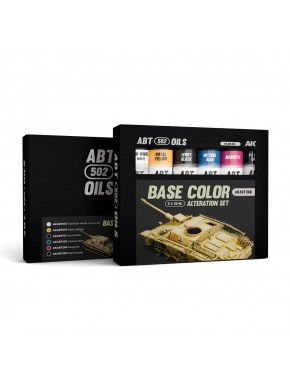 Set d'huiles ABT502 avec couleurs pour modélisme