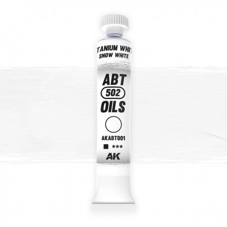 Tube d'huile ABT502 Titanium White/Snow White