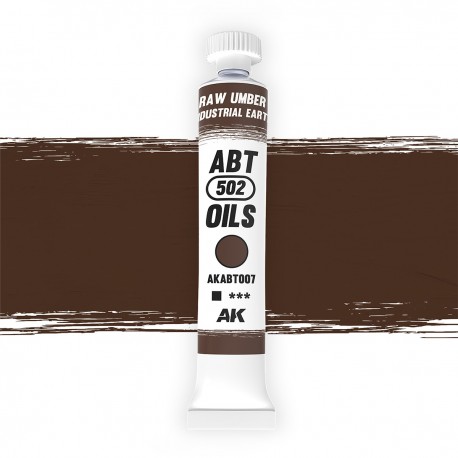 Tube de peinture à l'huile Terre d'Ombre Brûlée ABT502