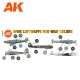 Conjunto de tintas acrílicas WWII Luftwaffe Mid-war Colors da AK-Interactive