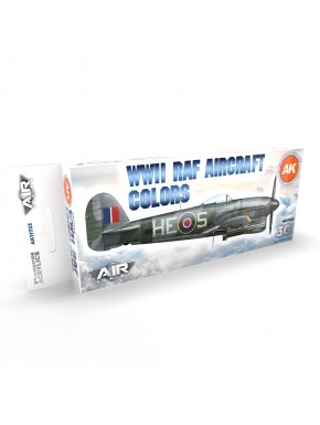 Coffret peinture acrylique WWII RAF par AK-Interactive