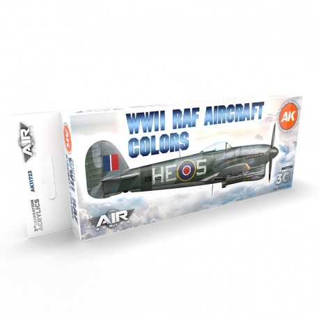 Set de pintura acrílica WWII RAF de AK-Interactive