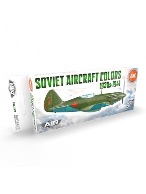 Boîte de peintures acryliques Soviet Aircraft Colors