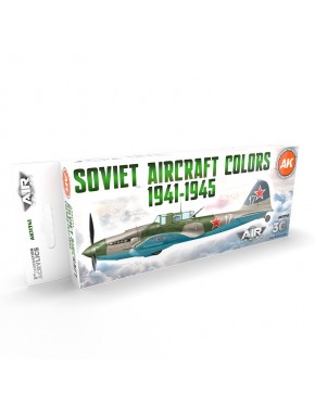 Set de peintures acryliques pour maquettes d'avions soviétiques