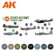 Set de peintures acryliques pour maquettes d'avions soviétiques