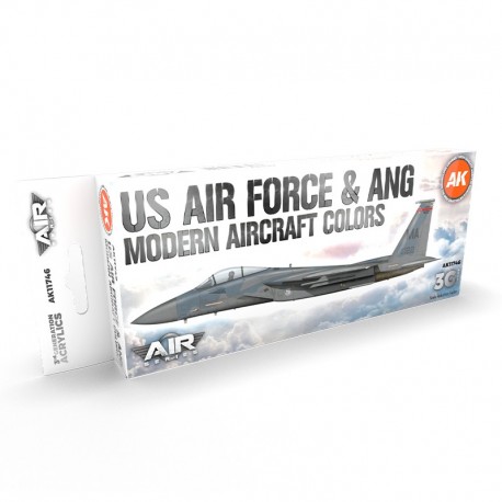 Ensemble de peintures acryliques US Air Force & ANG