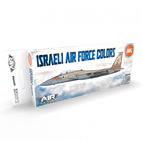 Set de peintures acryliques Force Aérienne Israélienne AK-Interactive