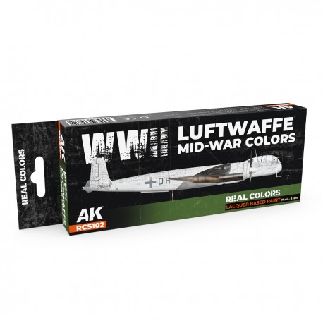 Boîte de laques Luftwaffe Mid-war WWII par AK-Interactive