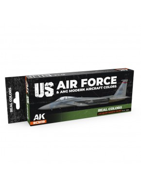 Set de laques AK-Interactive pour aéronefs USAF et ANG