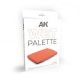 Paleta úmida AK-Interactive com folhas e esponjas