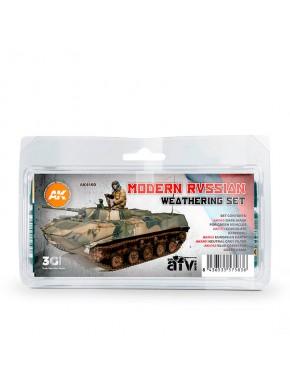 Set de weathering pour véhicules russes modernes AK-Interactive