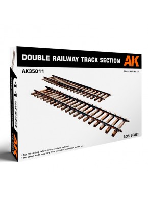 Section double de voie ferrée 1/35 d'AK-Interactive
