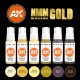 Set de peintures acryliques NMM Or AK-Interactive