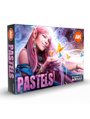 Set de peintures acryliques pastel AK-Interactive