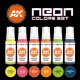 Set de pinturas acrílicas neón AK-Interactive