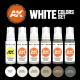 Set de peintures acryliques blanches AK-Interactive