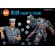 Set de pinturas Blue Essential Colors de AK-Interactive