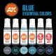 Set de pinturas Blue Essential Colors de AK-Interactive