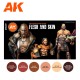 Set de peintures 3Gen pour tons de chair et peau