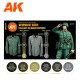 Conjunto de tintas uniformes Field Grey AK-Interactive