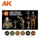 Coffret de peintures uniformes français WWII par AK-Interactive