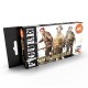 Coffret peintures 3Gen uniformes britanniques WWII AK-Interactive