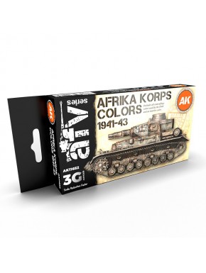 Coffret couleurs Afrika Korps 1941-43 par AK-Interactive