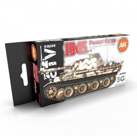 Set de peinture 1945 Panzer Colors par AK-Interactive