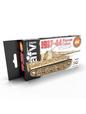 Ensemble de peintures camouflage 1937-44 Panzer Colors par AK-Interactive