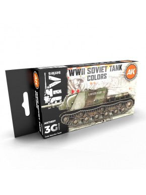 Set de peinture WWII Soviet Tank Colors par AK-Interactive