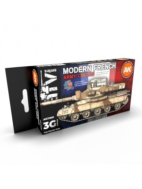 Set peintures acryliques AK Couleurs Armée Française